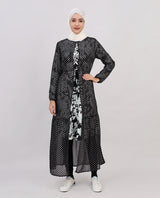 Urban Flair Black Chiffon Outerwear