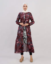 Maroon Delight Chiffon Outerwear