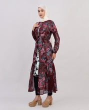 Maroon Delight Chiffon Outerwear