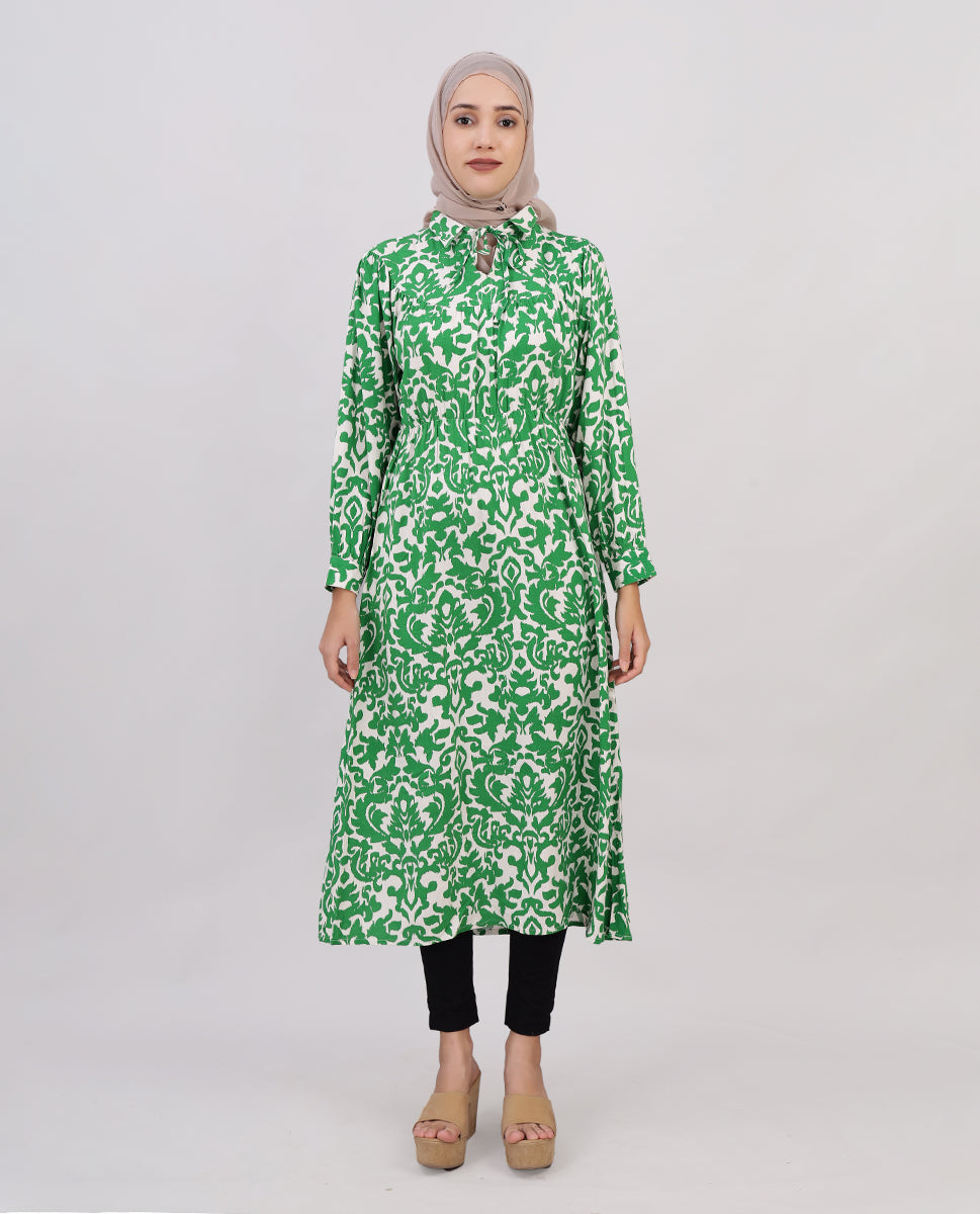 Emerald Dream Printed Rayon Top