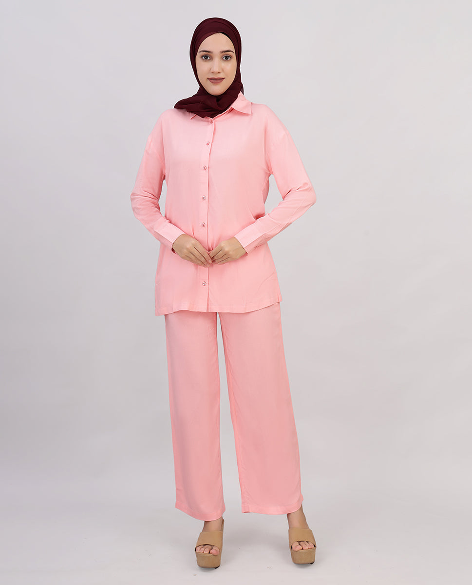 Soft Blossom Rayon Co-Ord Set