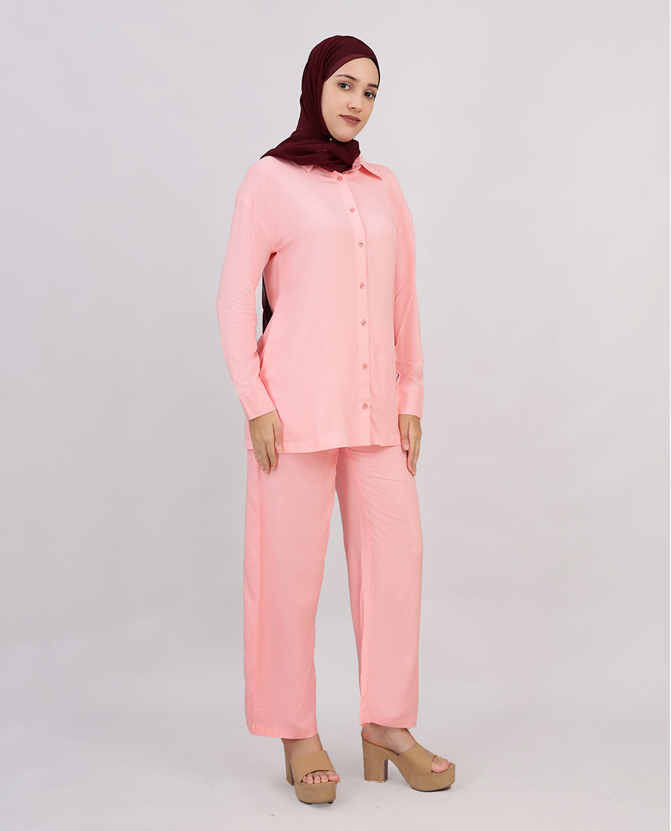 Soft Blossom Rayon Co-Ord Set