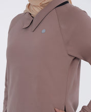 Softglow - Black & Peach Winter Jilbab