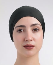Modest Knot - Tie & Wear Soft Hijab Cap_Green