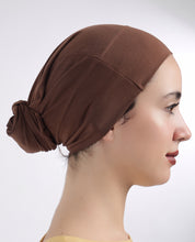 Modest Wrap - Soft Hijab Cap_Brown