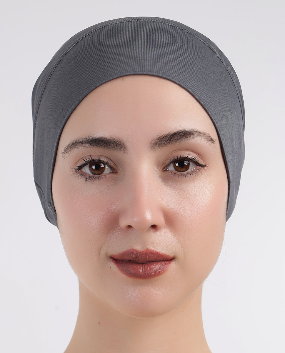 Modest Wrap - Soft Hijab Cap_Grey