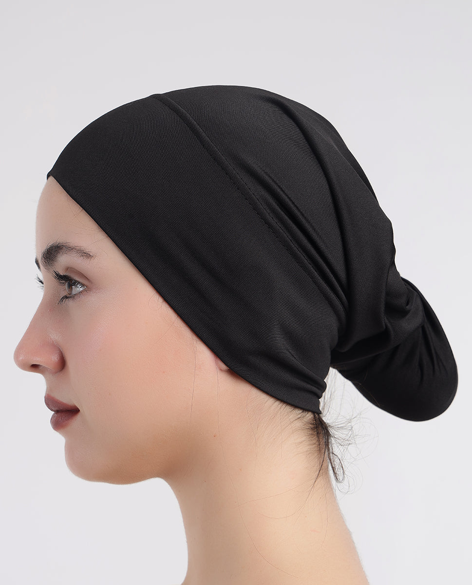 Modest Wrap - Soft Hijab Cap_Black