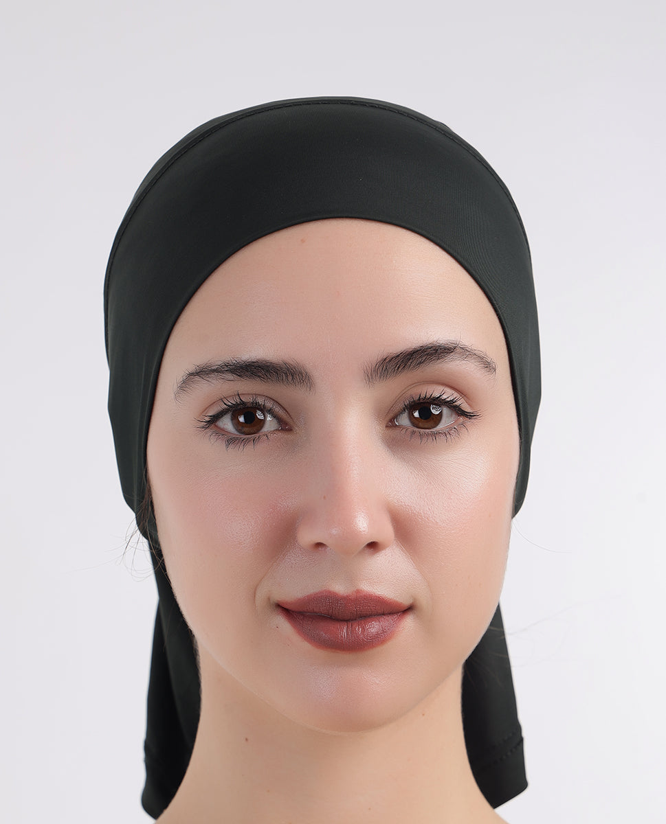 Modest Wrap - Soft Hijab Cap_Green