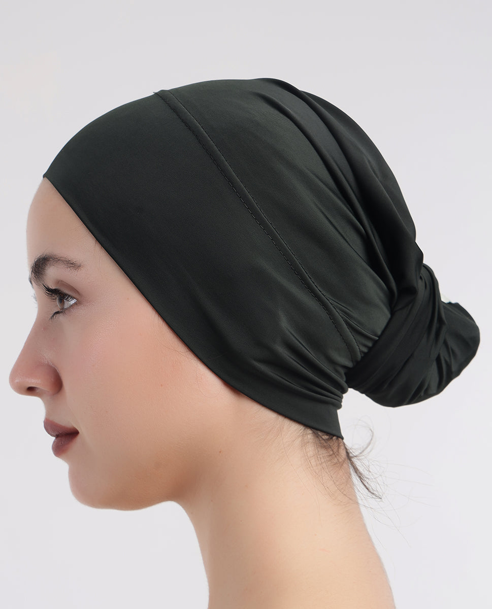Modest Wrap - Soft Hijab Cap_Green