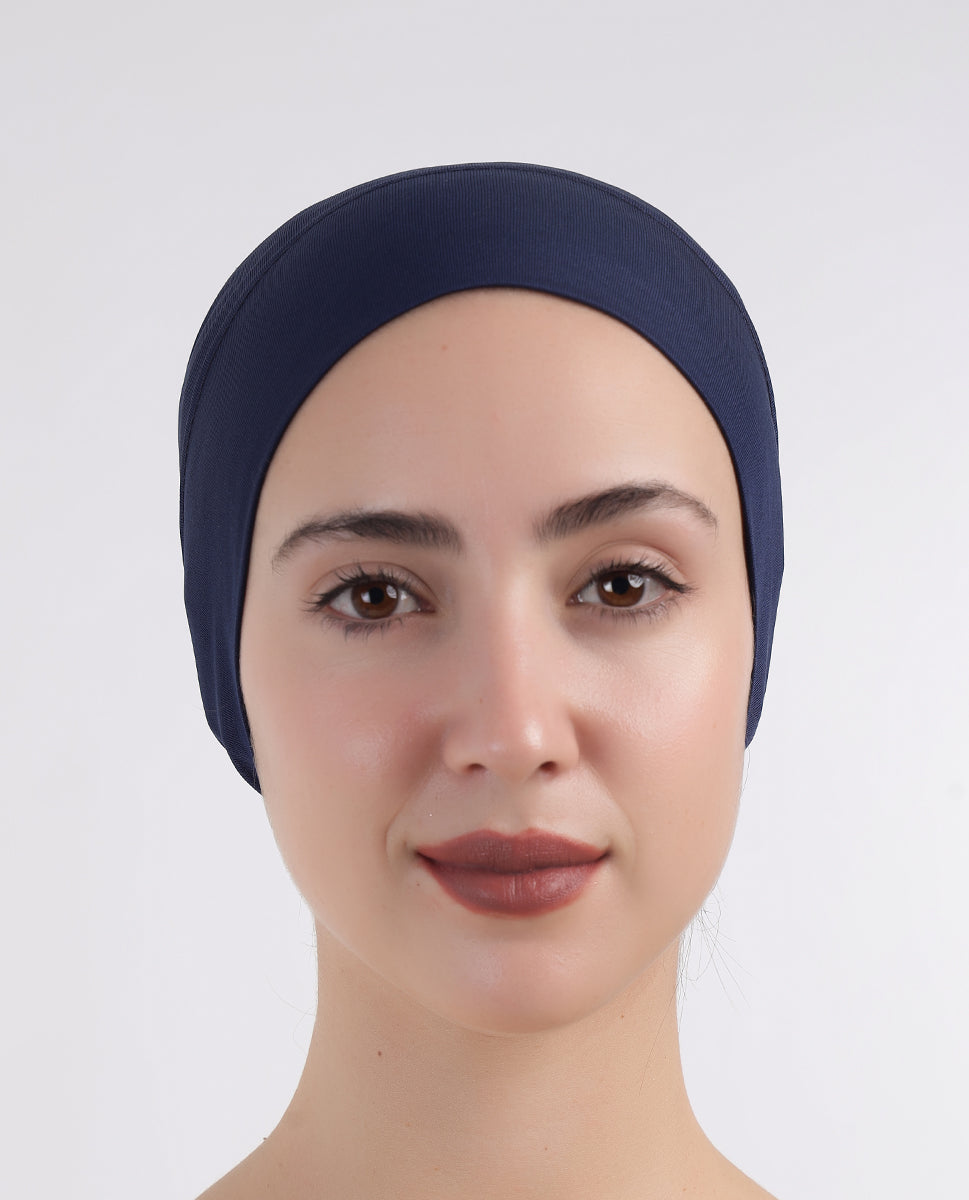 Modest Wrap - Soft Hijab Cap_Blue