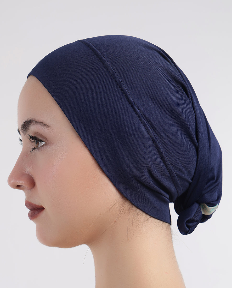 Modest Wrap - Soft Hijab Cap_Blue