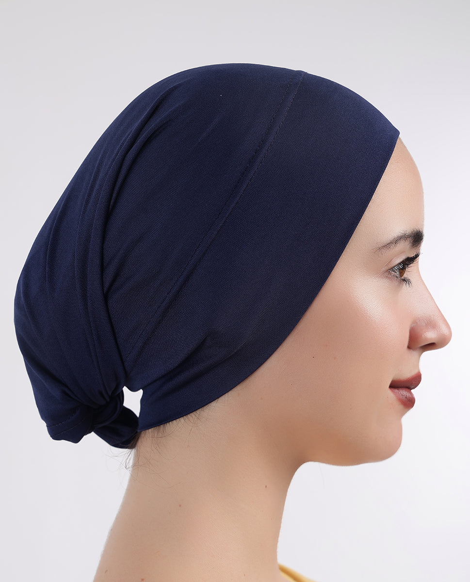 Modest Wrap - Soft Hijab Cap_Blue