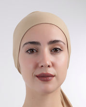 Modest Knot - Tie & Wear Soft Hijab Cap_Beige