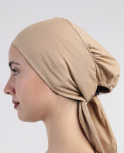 Modest Knot - Tie & Wear Soft Hijab Cap_Beige