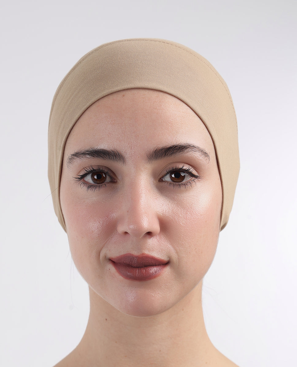 Modest Wrap - Soft Hijab Cap_Beige