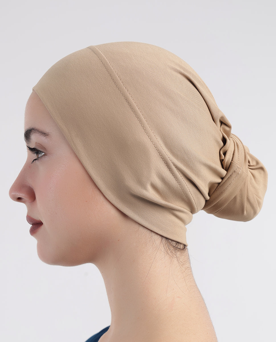 Modest Wrap - Soft Hijab Cap_Beige