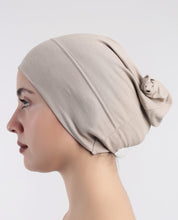 Modest Wrap - Soft Hijab Cap_Beige Grey