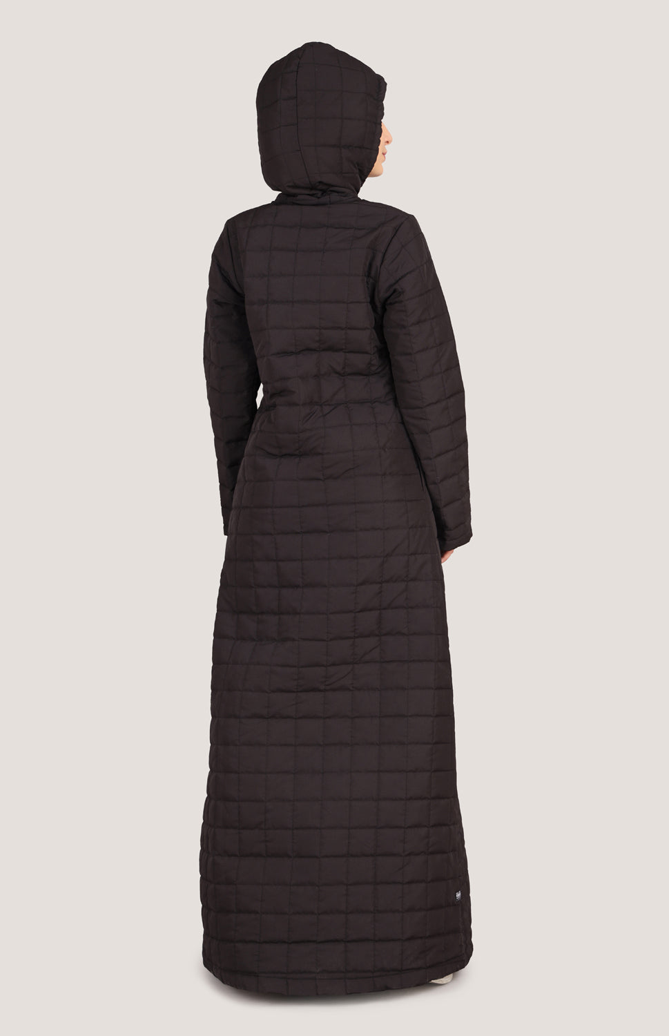 Midnight Luxe Full Front Open Quilted Winter Jilbab