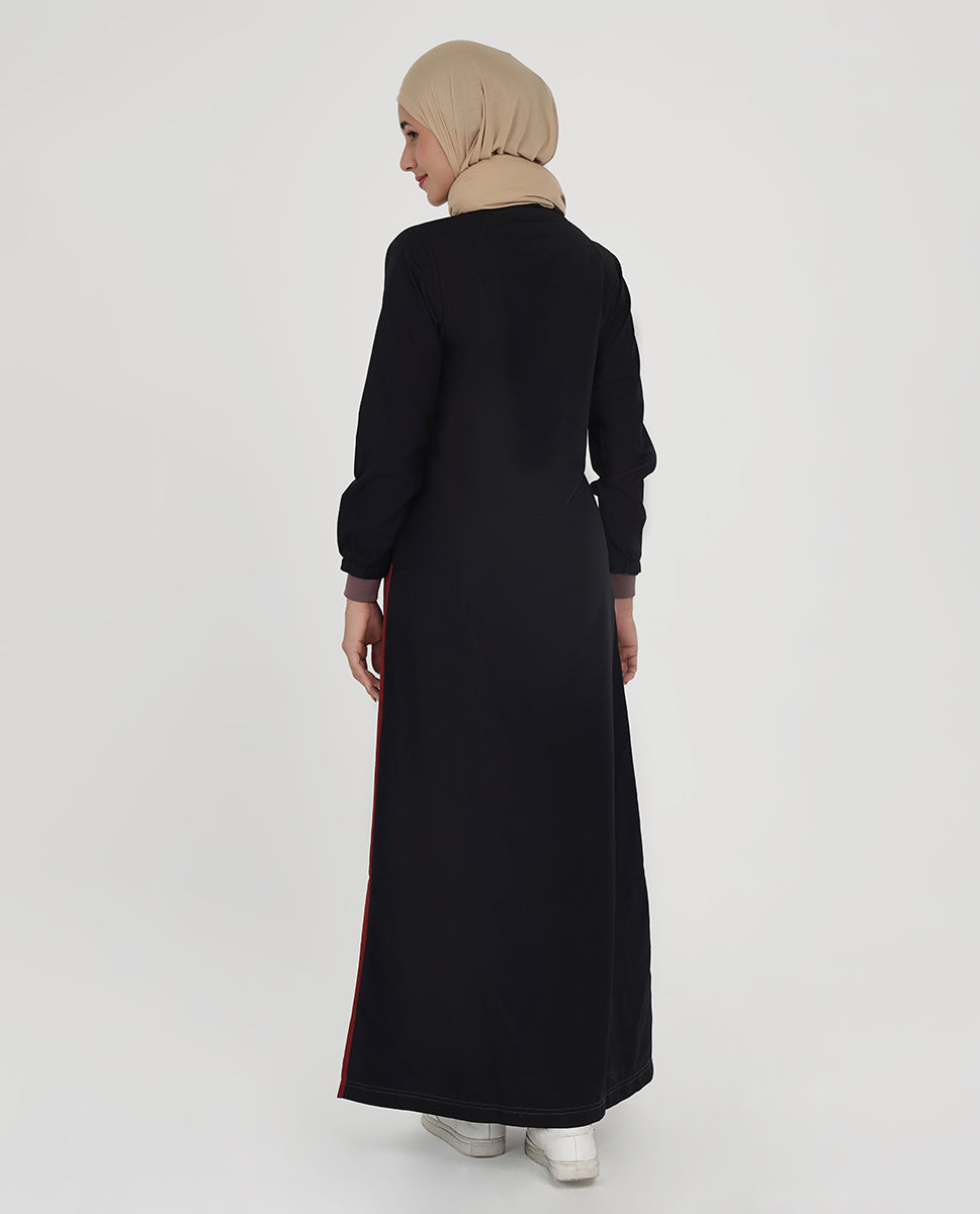 Modest Edge Contrast Jilbab