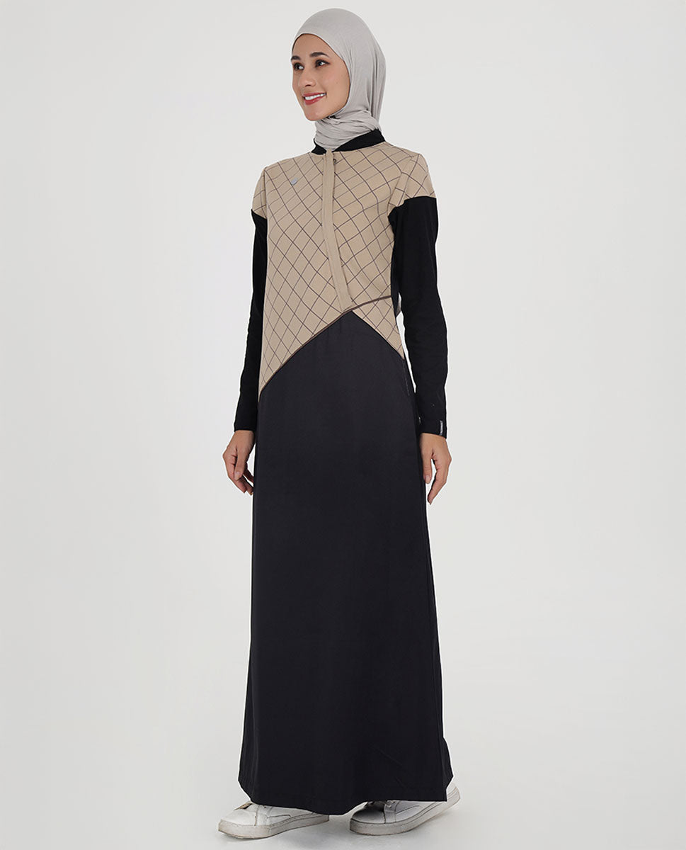 Urban Cross Contrast Colored Jilbab