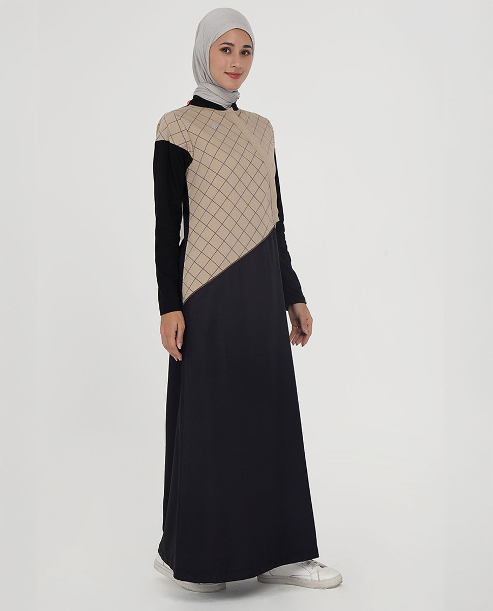 Urban Cross Contrast Colored Jilbab