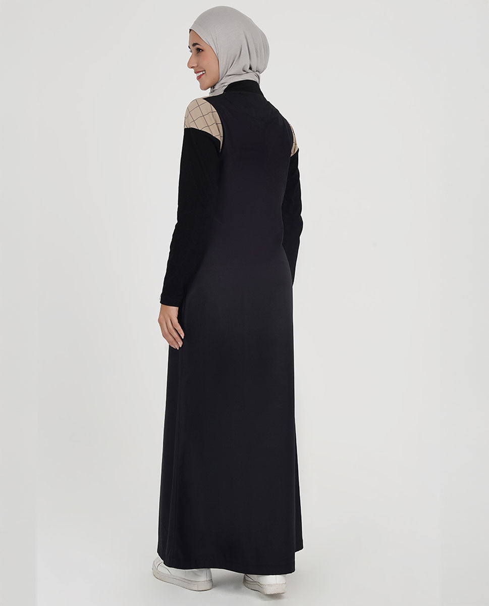 Urban Cross Contrast Colored Jilbab
