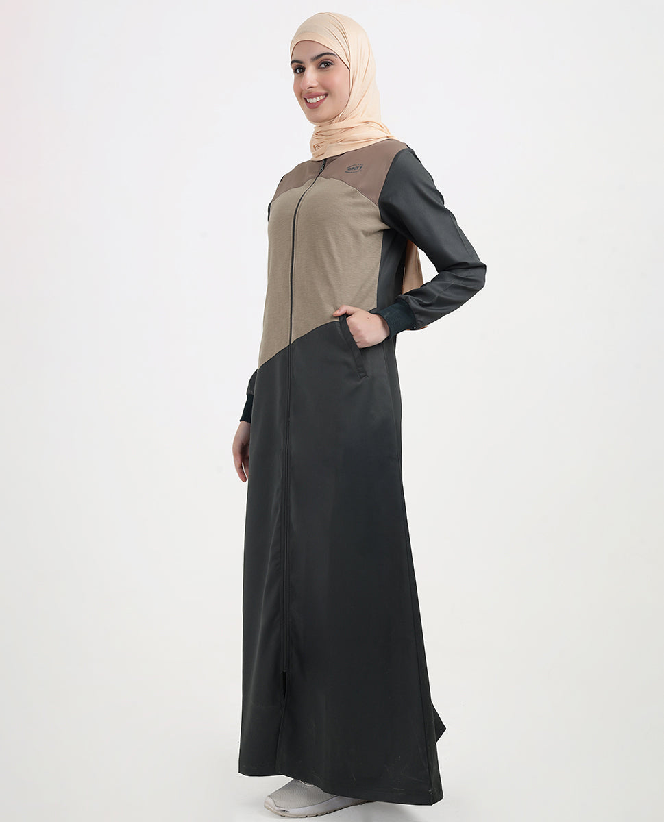 Mode Green Contrast Jilbab