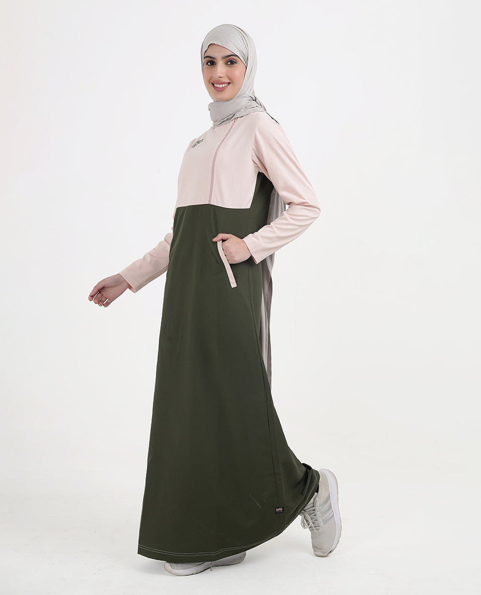 Olive And Blush Urban Jilbab