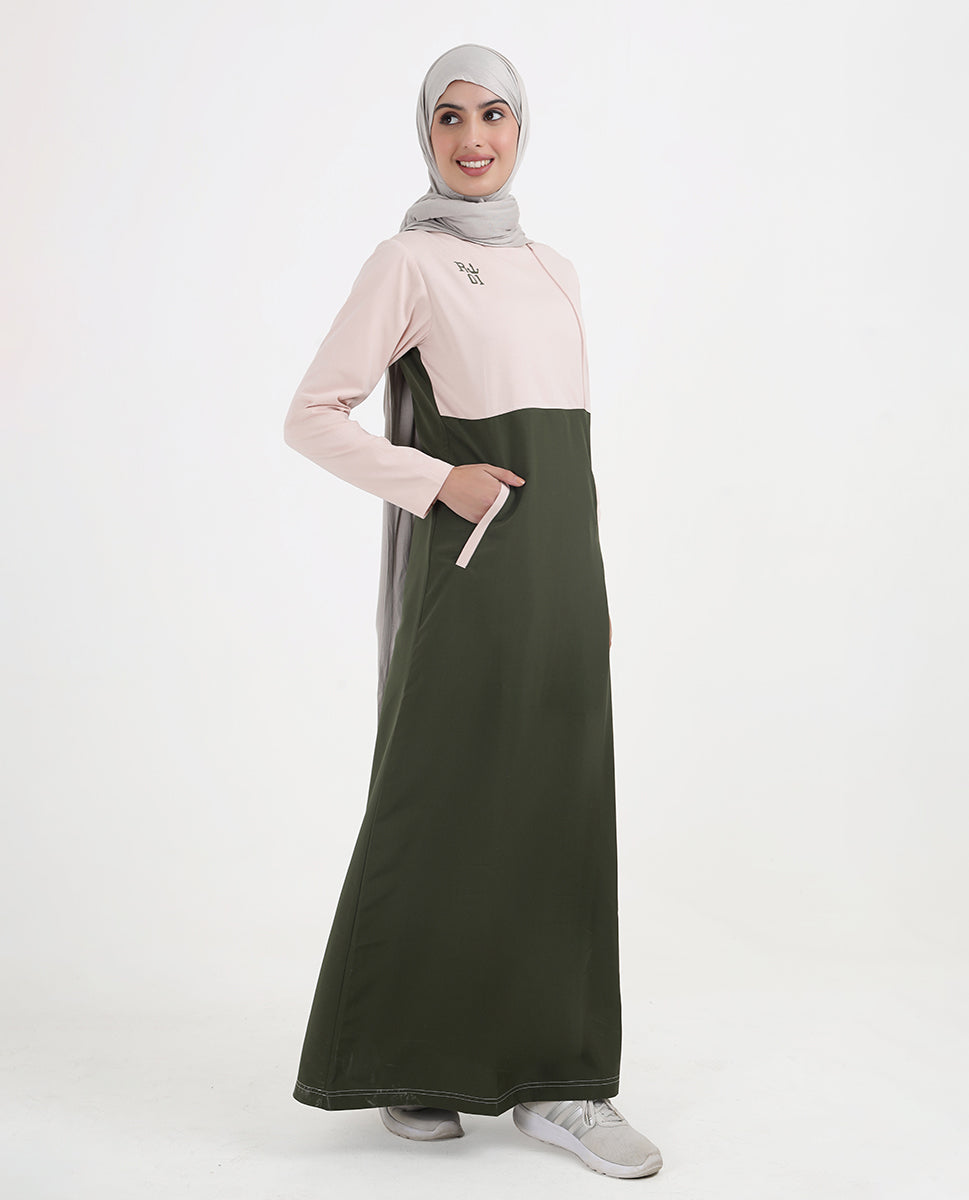 Olive And Blush Urban Jilbab