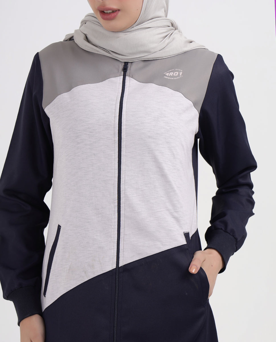City Comfort Navy Contrast Jilbab