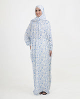 Azure Ivory Premium Rayon Prayer Dress