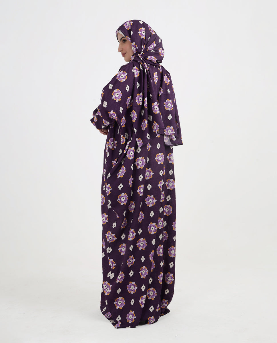 Plum Blossom Premium Rayon Prayer Dress