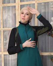 Teal & Black Essential Jilbab