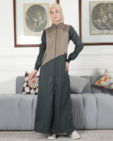 Mode Green Contrast Jilbab