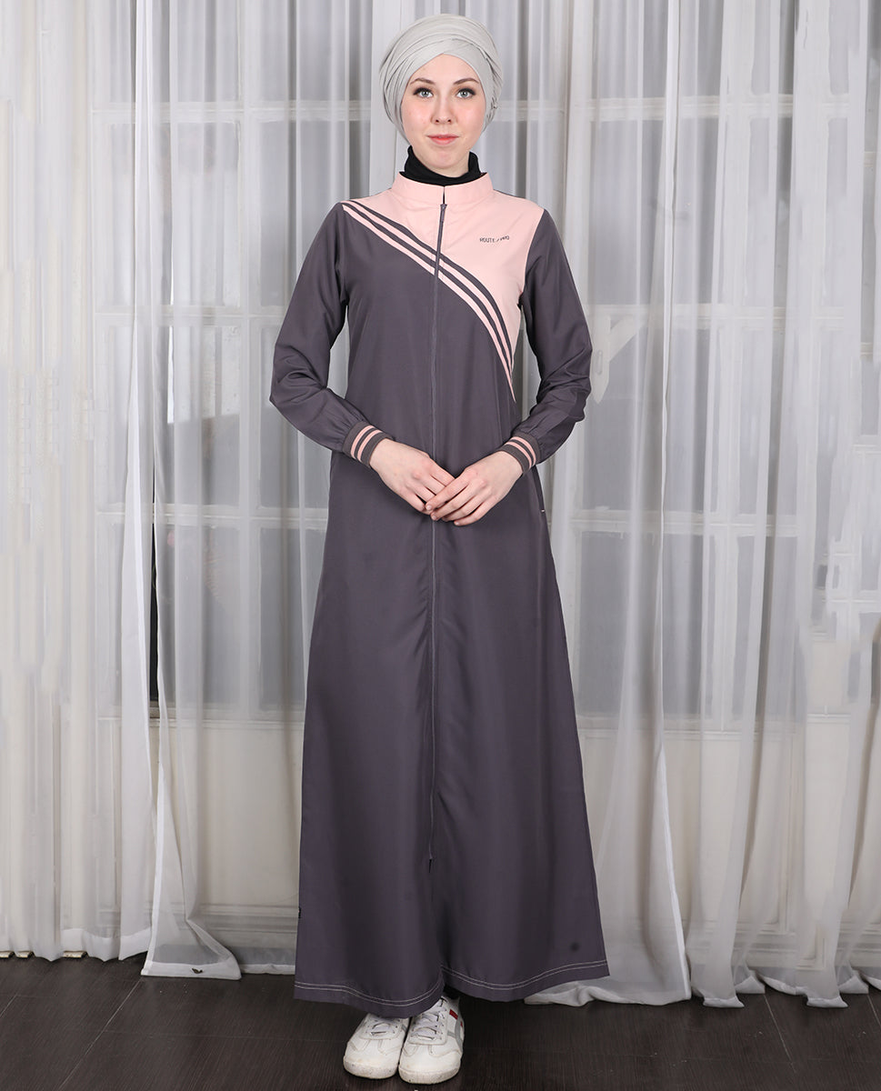 Urban Chic Grey Contrast Jilbab