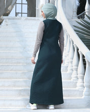 Forest Mist Full Front Open Winter Jilbab