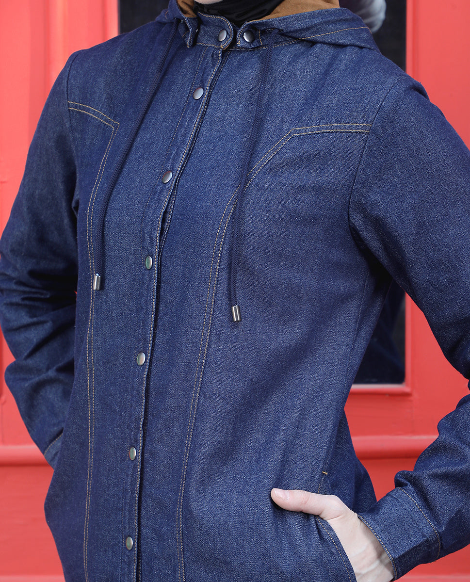 Metroflex Denim Winter Jilbab