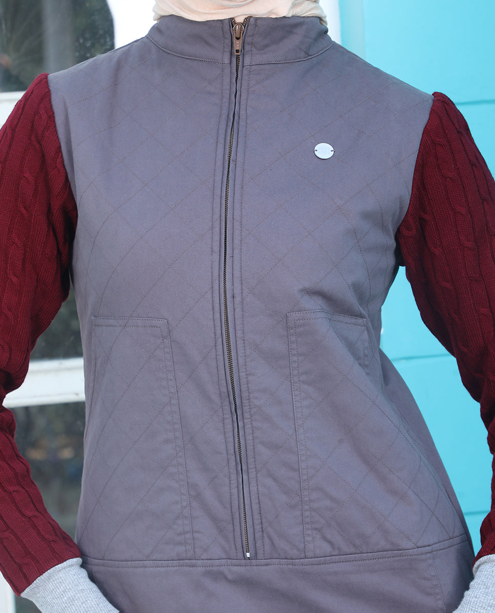 Burgundy Shadow Winter Jilbab