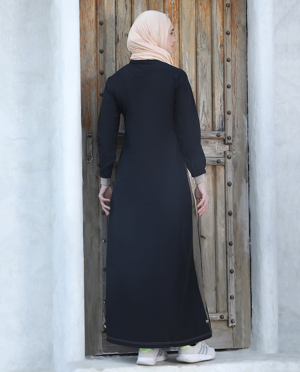 Black & Olive Smart Pick Jilbab