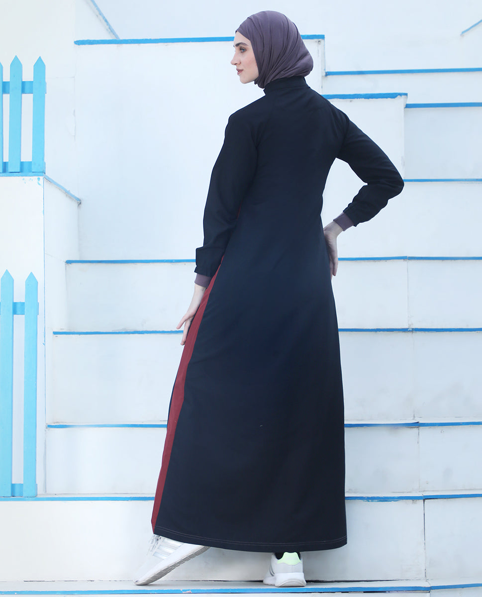 Modest Edge Contrast Jilbab