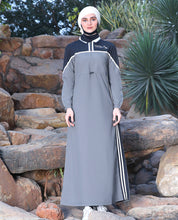 Toggle & String Grey Tone Jilbab