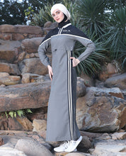 Toggle & String Grey Tone Jilbab