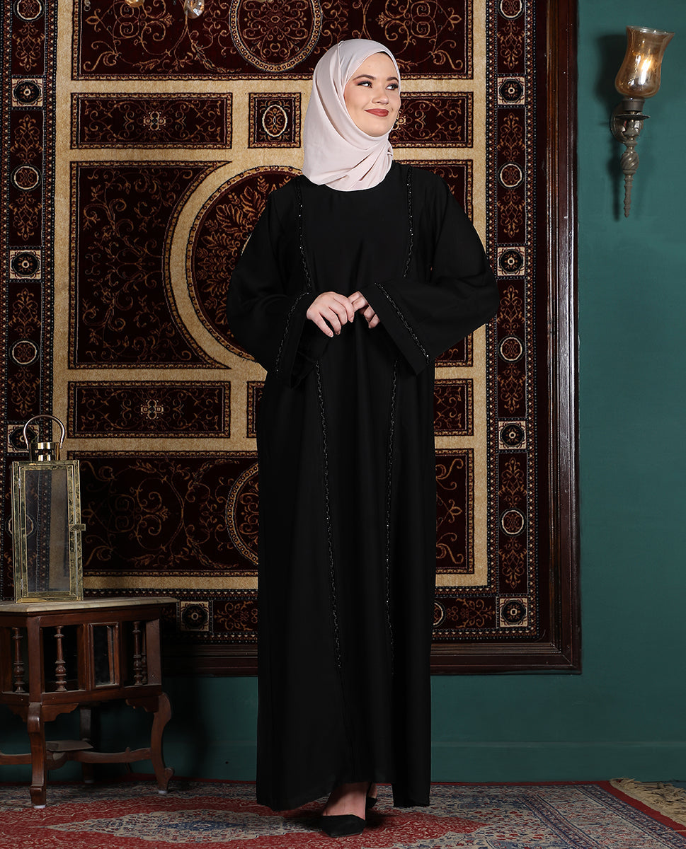 Black Charisma Embellished Abaya