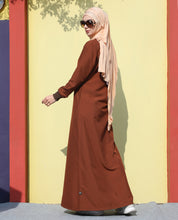 Brown Wave Utility Jilbab