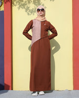 Brown Wave Utility Jilbab