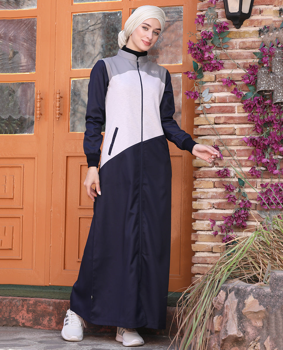 City Comfort Navy Contrast Jilbab