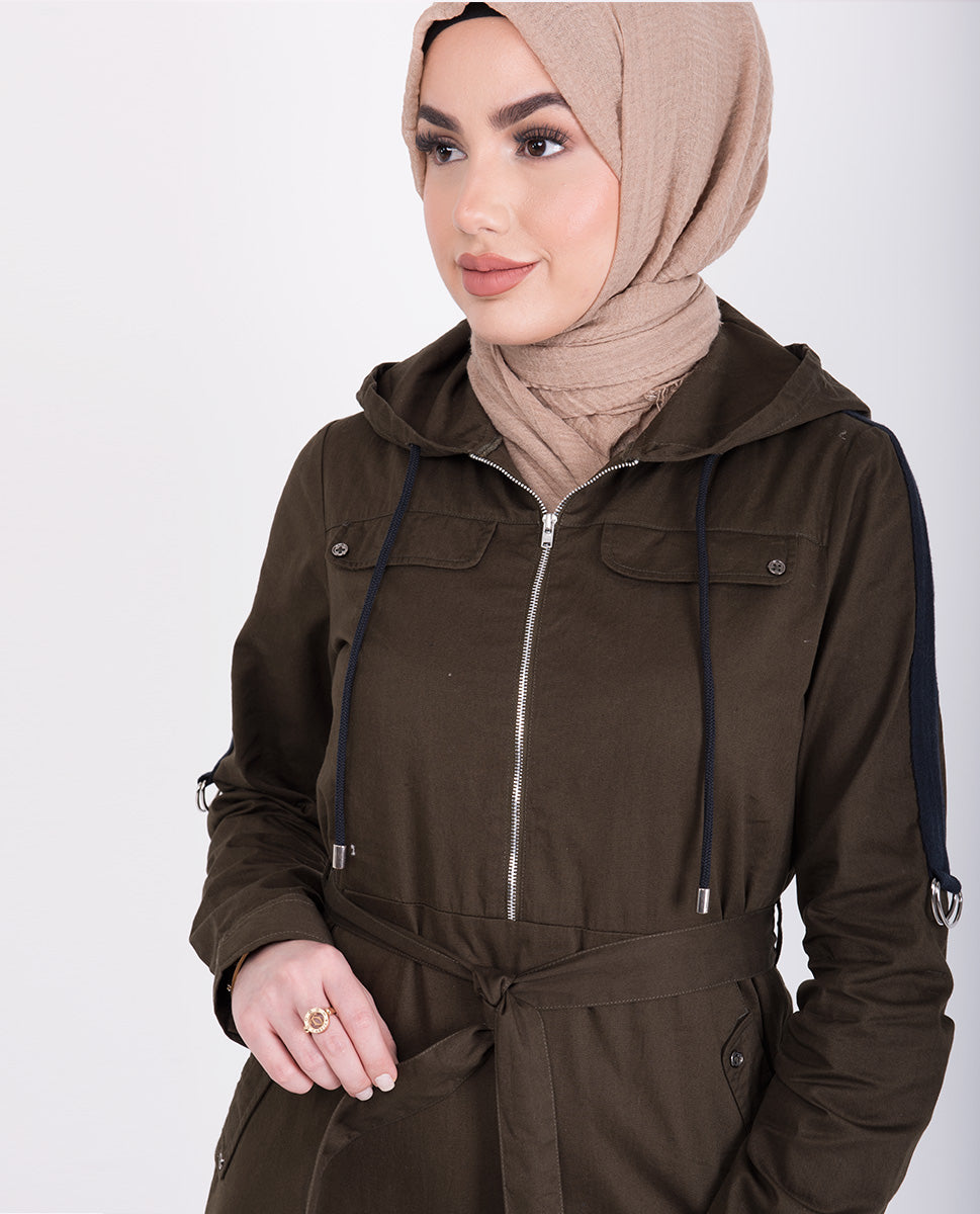 Smart Look Olive Jilbab