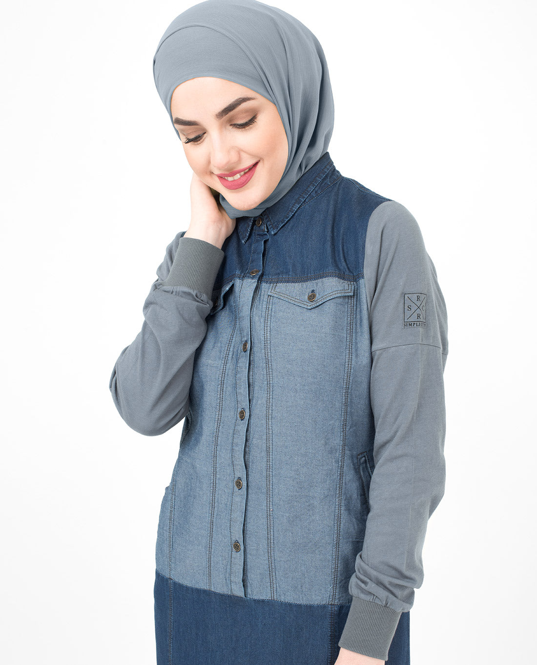 Charcoal Denim Jilbab