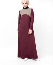 Maroon Casual Route Abaya