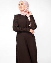 Slim Cocoa Maxi Dress Abaya